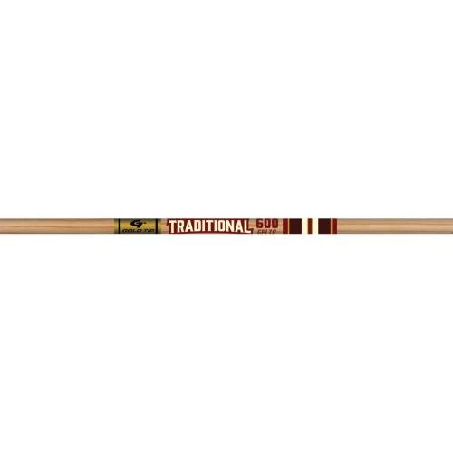Gold Tip TCXR400 Traditional Classic XT 400 Raw Shaft with Nock Installed & Insert Loose - Pack of 2