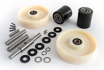 PinPoint Later PTH Complete Wheel Kit for Manual Pallet Jack - Black