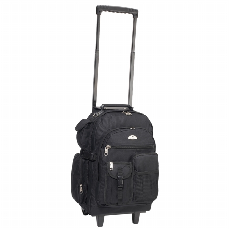 Everest Trading Everest 5045WH-BK 18.5 in. Deluxe Rolling Backpack