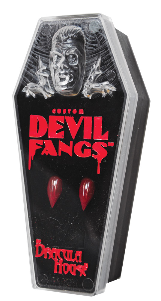 Morris Costumes FH14LG Red Devil Fangs&#44; Large