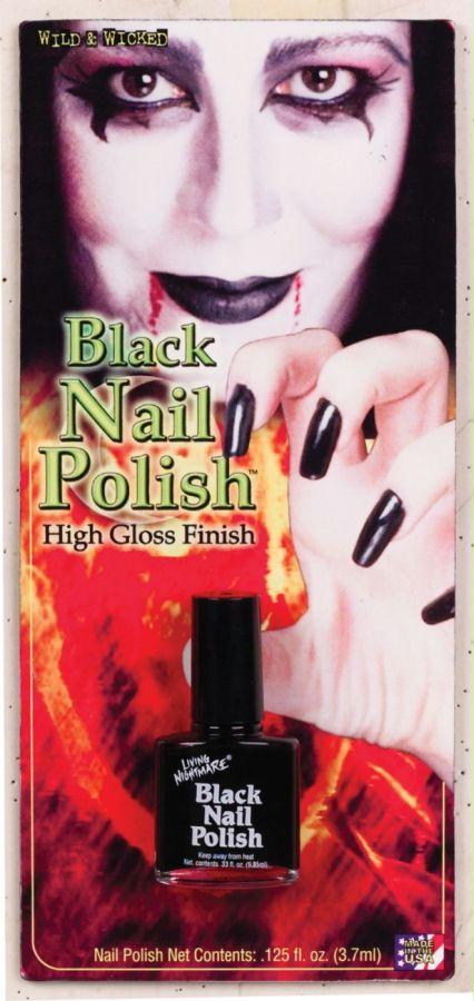 Costumes For All Occasions Fw9474Bk Nail Polish Black