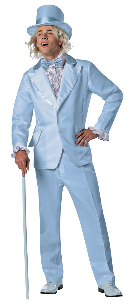 Morris Costumes GC2903XL Men Goof Ball Adult Costume&#44; Blue - Extra Large 46-48