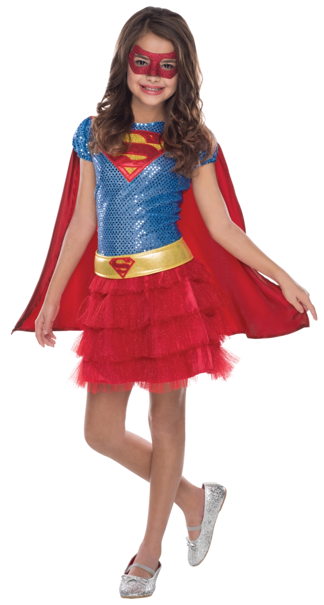 Morris Costumes RU510042SM Super-Girl Tutu Dress Child Costume&#44; Small