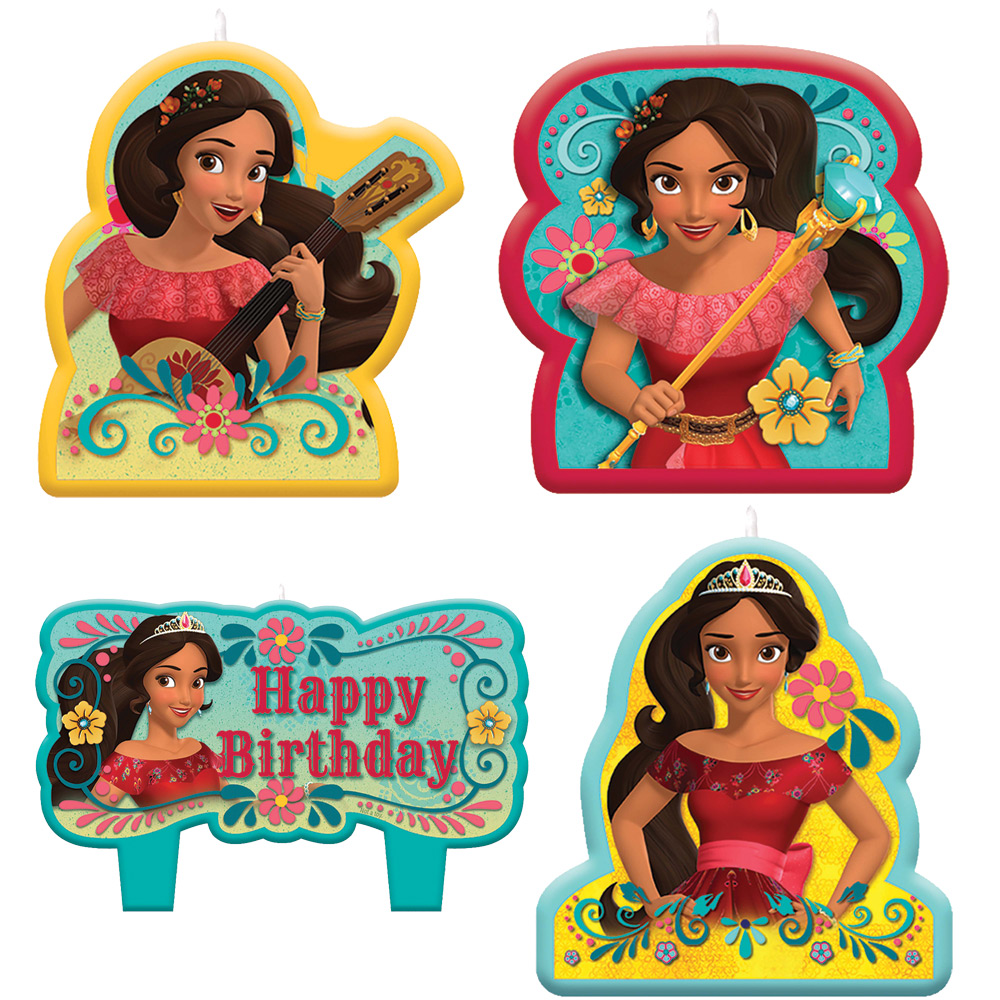 amscan Candle Set | Disney Elena of Avalor Collection | Birthday, Multicolor, One Size (171837)