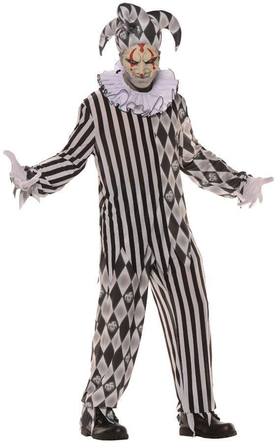 Morris Costumes UR28602T Evil Harlequin Teen Costume