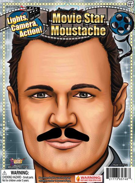 Morris Costumes FM65746 Moustache Hollywood Vintage