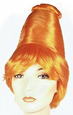 Morris Costumes LW13OR Beehive Better Bargain Orange Wig Costume