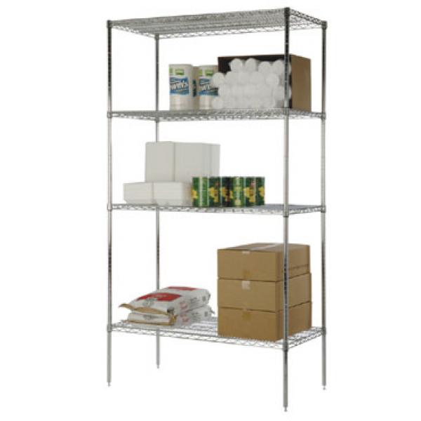 Focus Foodservice FocusFoodService FF3060CH 30 in. W x 60 in. L Wire Shelf - Chrome