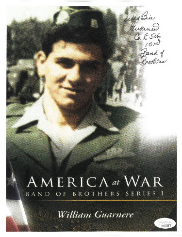 Athlon Sports CTBL-023671 8.5 x 11 in. Wild Bill Guarnere Signed WWII Band of Brothers 101st Airborne Easy Company 506th Photo, 4 State - JSA