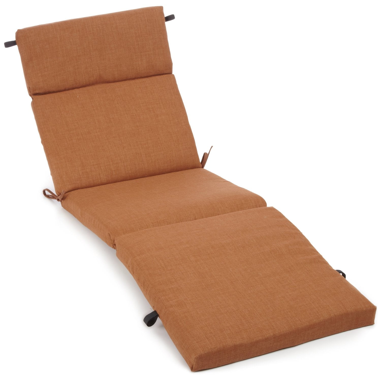 Blazing Needles 93475-REO-SOL-09 72 x 24 in. Solid Polyester Outdoor Chaise Lounge Cushion&#44; Mocha