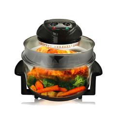 Cool Culinary Multipurpose Countertop Halogen Oven Air Fryer & Rotisserie & Roaster&#44; Black