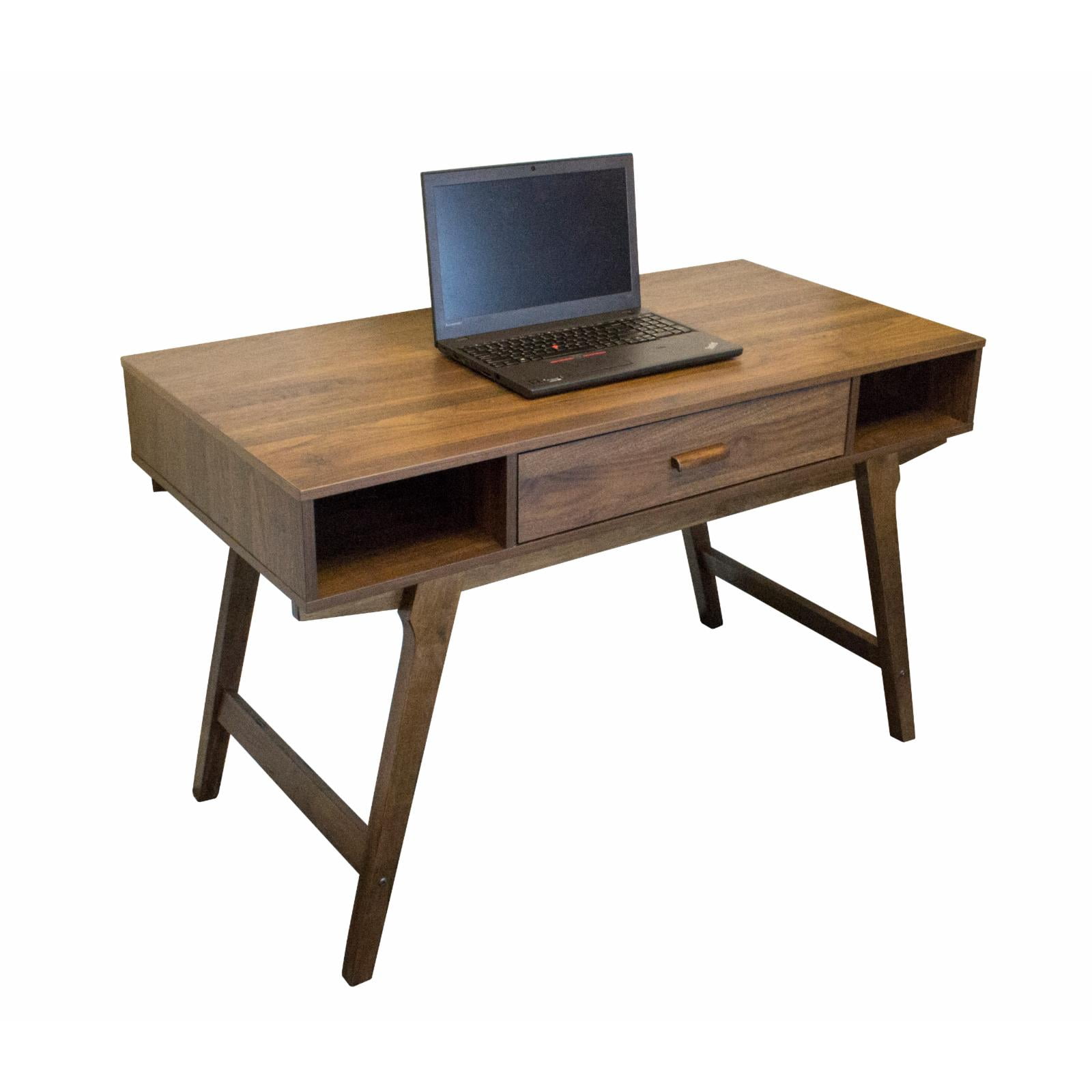 LatestLuxury 30 x 47.25 x 23.5 in. OS Home & Office Mid Century Desk with One Drawer & Sturdy Legs