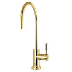 Tangletown Fine Art Modern Reverse Osmosis System Filtration Water Air Gap Faucet - Polished Brass