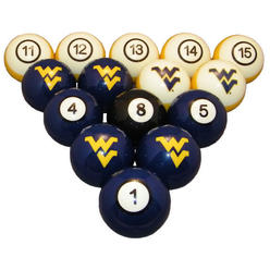 SlugFest Supplies West Virginia University Billiard Numbered Ball Set