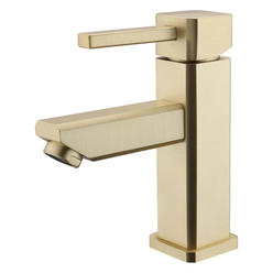 ComfortCreator UPC Single Hole Faucet with Drain - Brown Bronze Gold