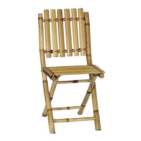Convenience Concepts Chair Bamboo Folding 34 in. H x 16.5 in. W x 13 in. D - Pack of 2