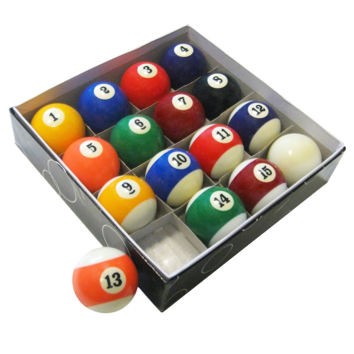 Powerplay Pool Table Regulation Billiard Ball Set&amp;#44; Multicolor