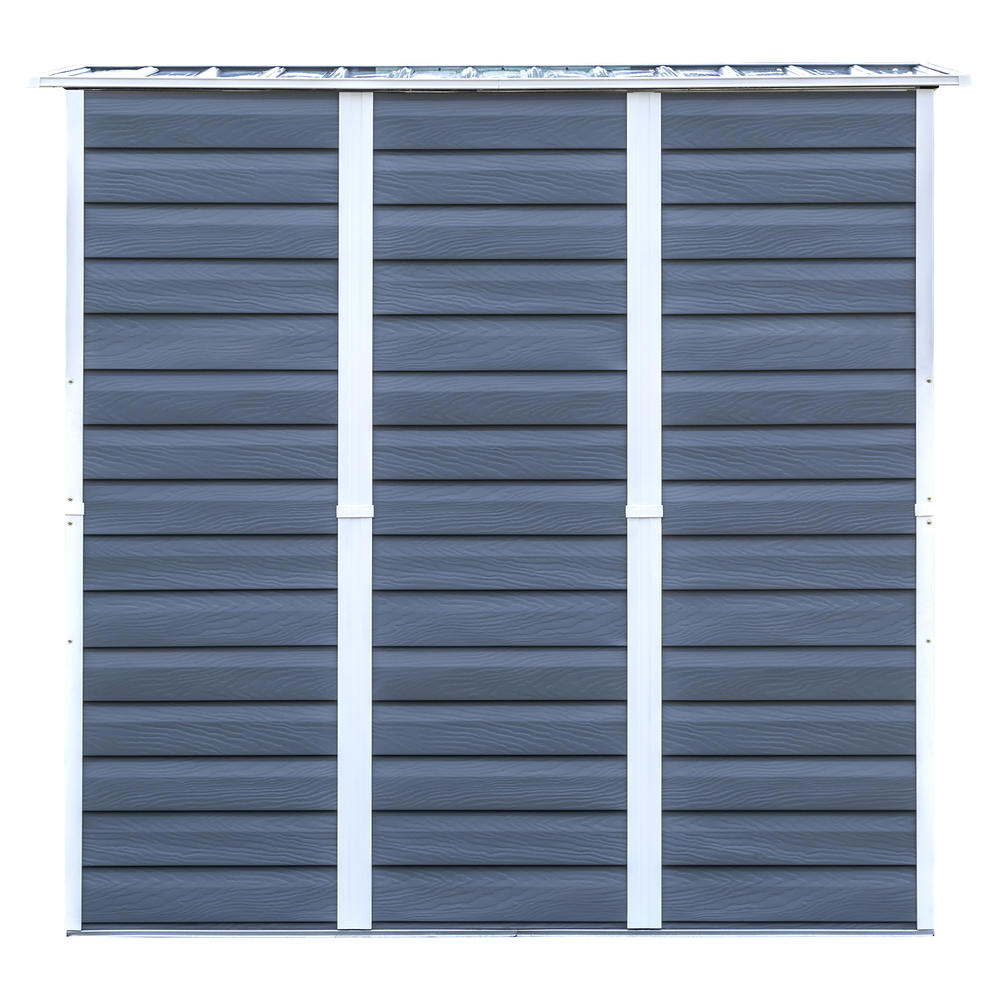 Next2Nature 6 x 4 ft. Shed in A Box Galvanized Steel Storage Shed