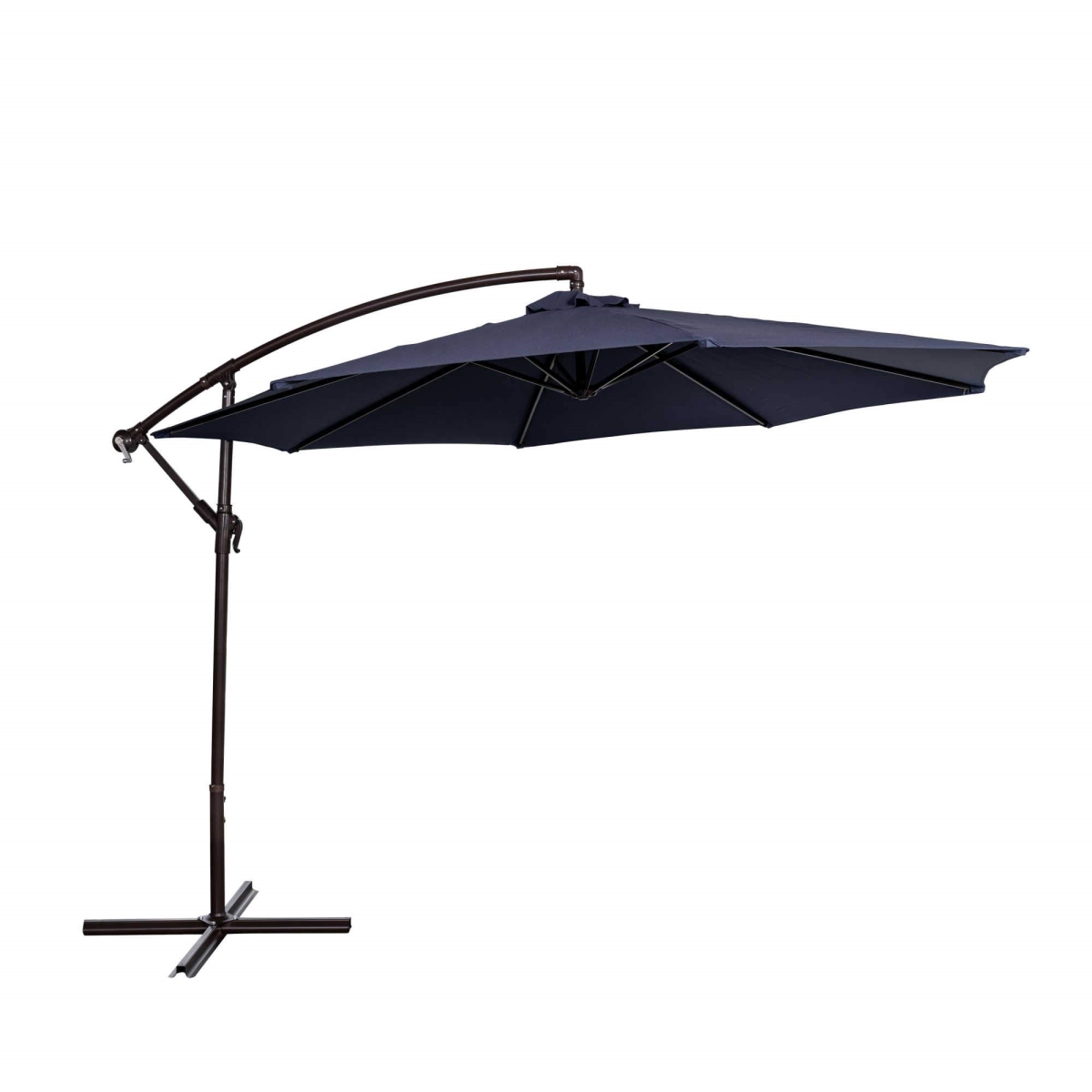 Garden Games 10 ft. Breez-Tex Captiva Cantilever Spa Side Umbrella with Cover&#44; Navy Blue