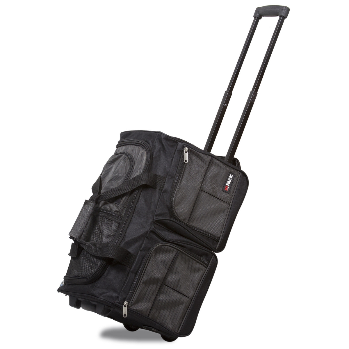 Silver Suitcase 20 in. Carry on Rolling Duffle Bag - Charcoal