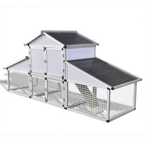 PetPurifiers Aluminum Chicken Coop With Runs & 1 Nest Box