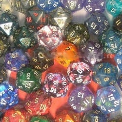 FastTackle D20 Signature Dice&#44; Bag Of 50