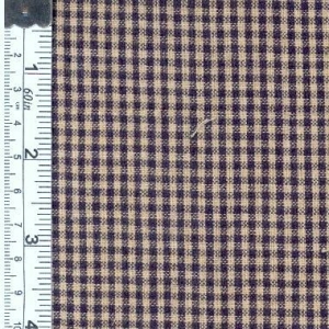 SeatSolutions Rustic Woven Fabric&#44; Small Check Navy And Natural&#44; 15 yd.