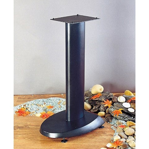 Spark Black Base Black Aluminum Pole 24 in. Height Speaker Stand