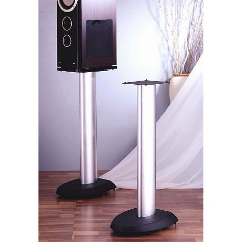 Spark Black Base Silver Aluminum Pole 29 in. Height Speaker Stand