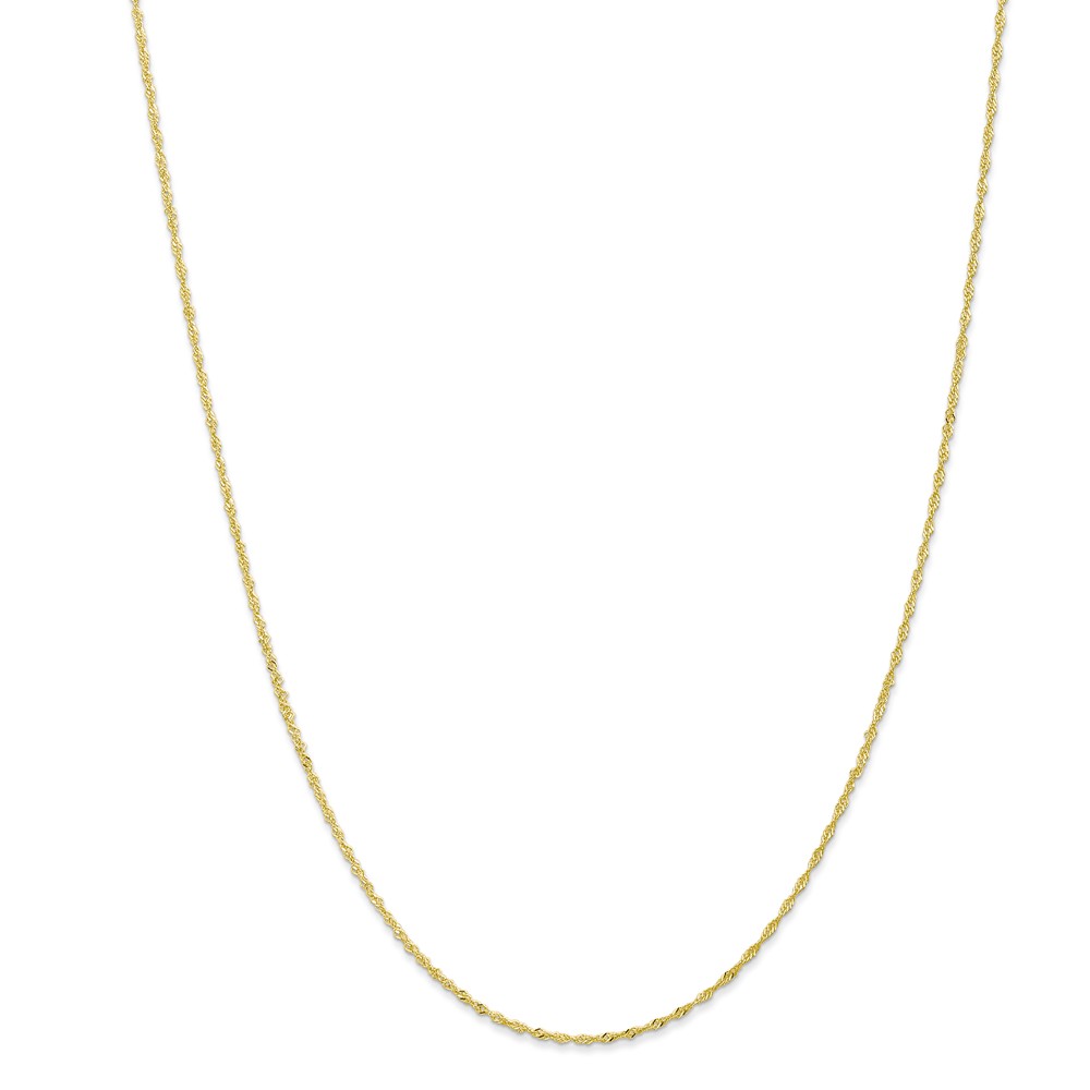 Special Sparkle 1.10 mm x 18 in. 10K Yellow Gold Singapore Chain