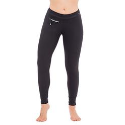 Fuerza Womens Ankle Zip Yoga Leggings&#44; Black - Extra Small