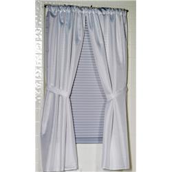 Livingquarters SWC-L-03 70 x 72 in. Waffle Weave Polyester Curtain in Slate