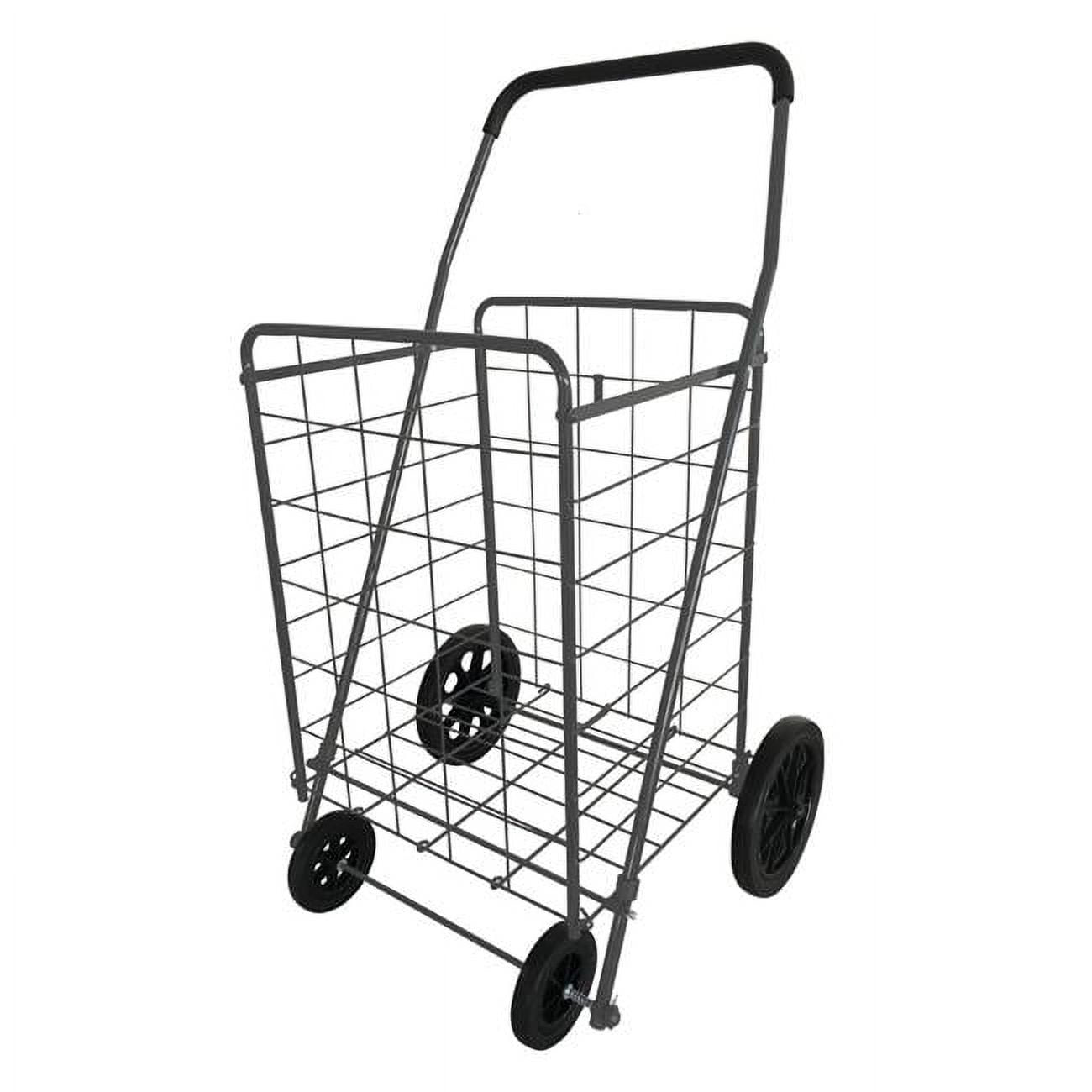 Homecare Products 40.6 x 21.7 x 24.4 in. Gray Collapsible Shopping Cart