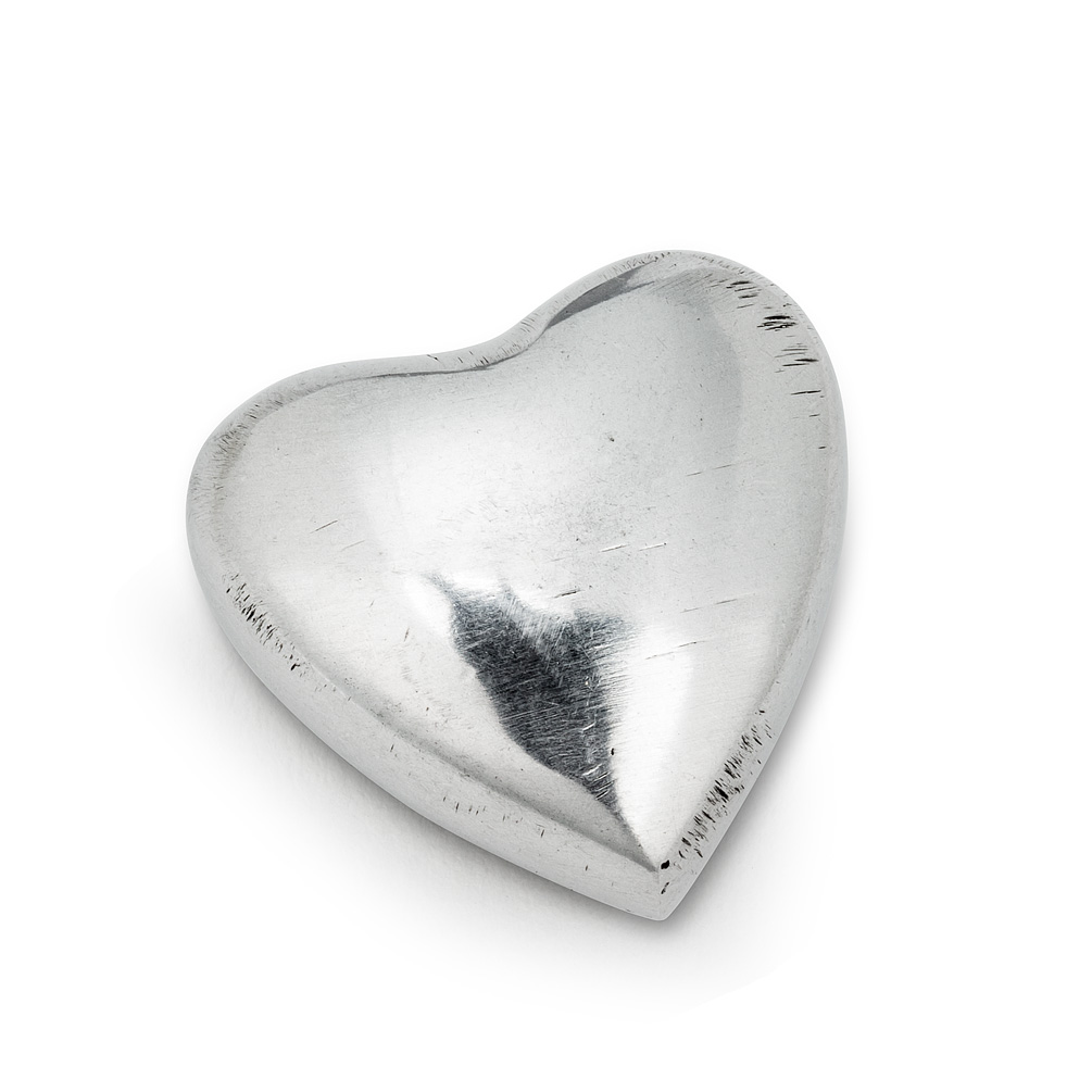 KD Encimera 1 in. Chunky Heart Token Decoration&#44; Aluminum