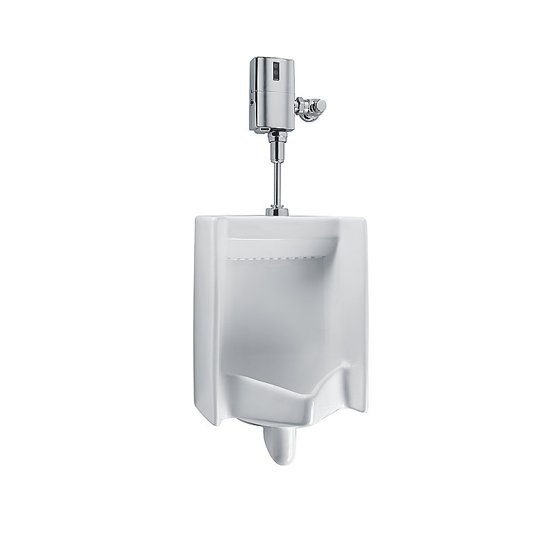 ProComfort UT447E-01 Commercial ADA Complaint Rectangle 0.5 GPF Washout Urinal with Top Spud&#44; Cotton White