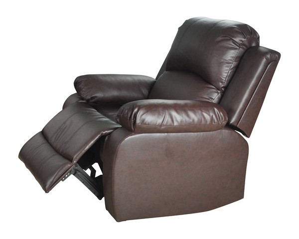 KD Pecho Utica Reclining Chair&#44; Dark Brown - 40 x 38.5 x 37 in.