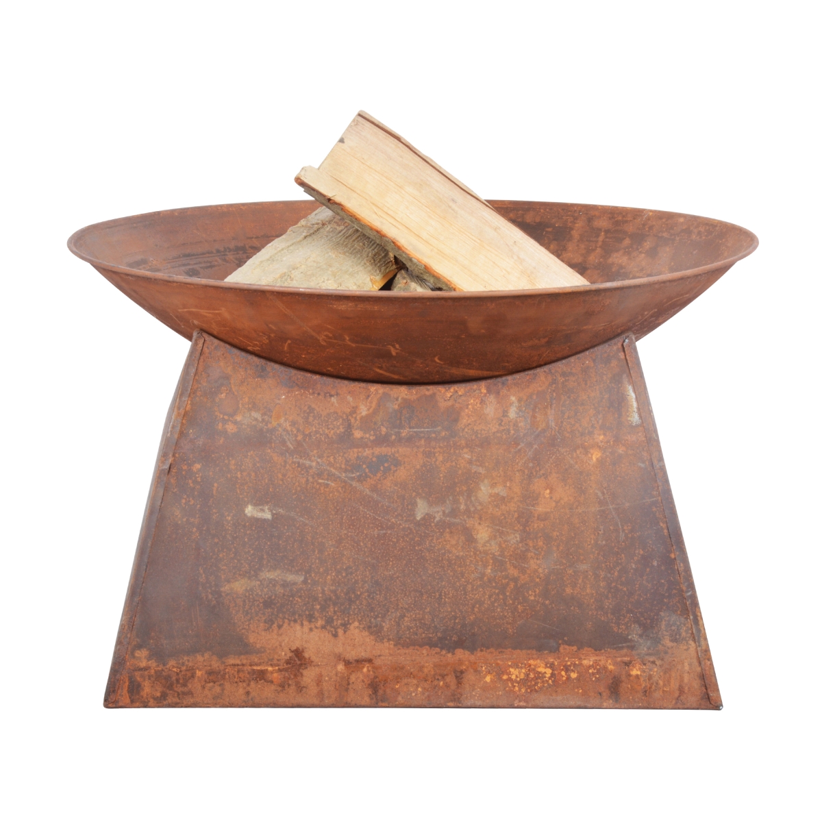 Escenario Fire Bowl with Stand&#44; Rust Metal