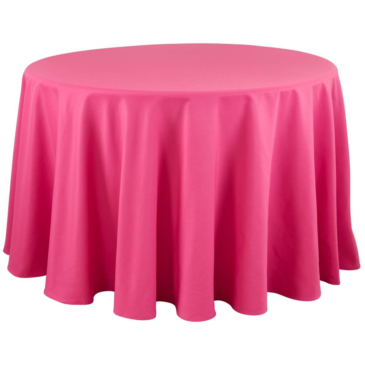 Cookhouse SARO  120 in. Collection Casual Design Everyday Tablecloth  Fuchsia