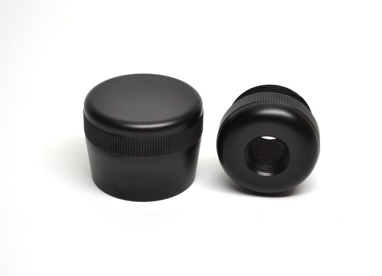 LastPlay 0.62 x 24 MagLite C Cell Solvent Trap & Cap Combo - Threaded Adapter & Light Bulb End Cap
