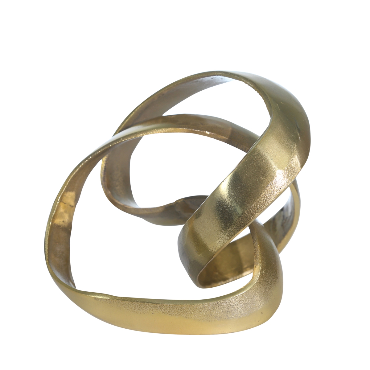 Muebles 7 in. Aluminum Knot Sculpture&#44; Gold