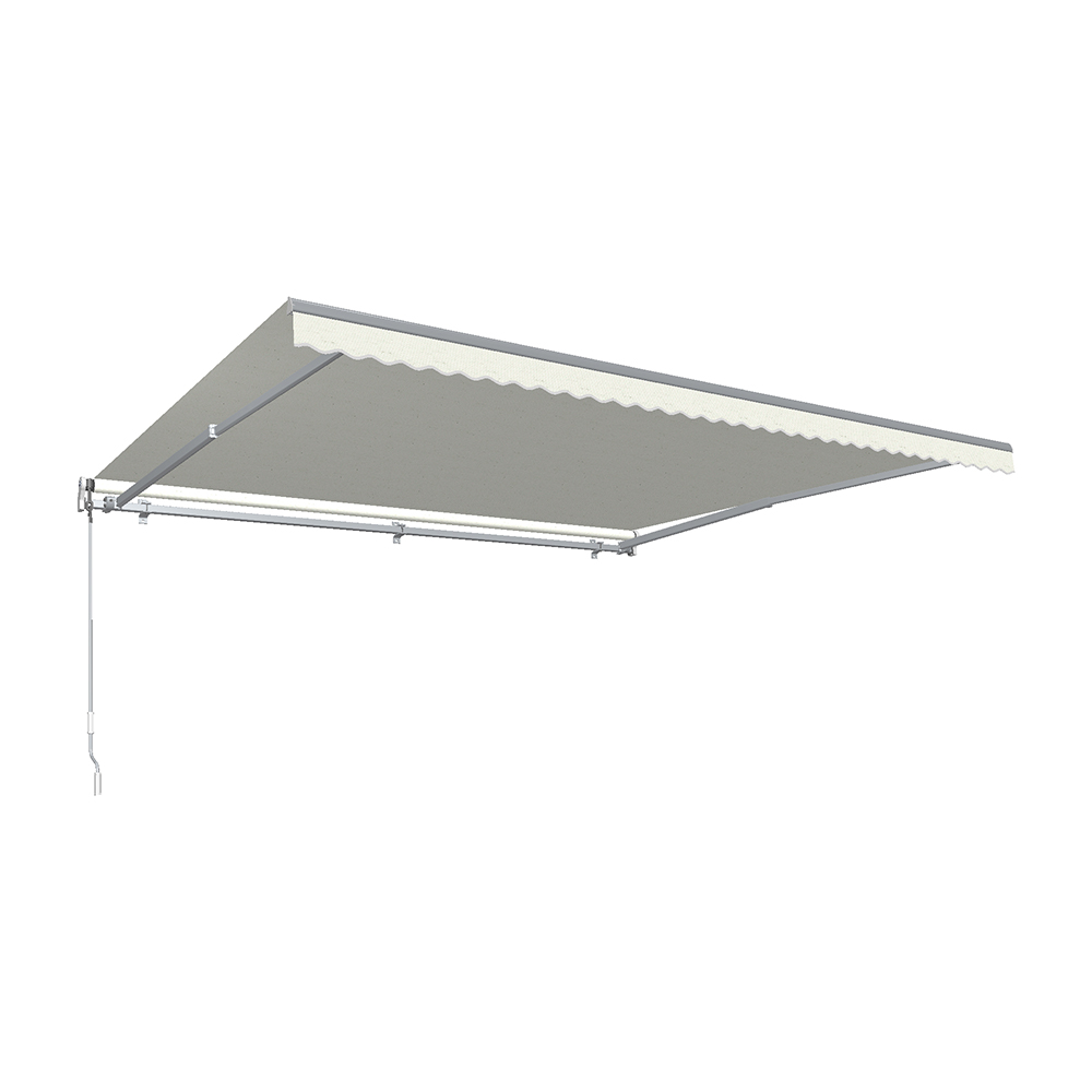 Conservatorio 24 ft. Maui Manual Retractable Awning&#44; Oatmeal Spec - 120 in.