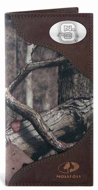 ZeppelinProducts NCS-IWNT2-MOS NC State Trifold Nylon Mossy Oak Wallet