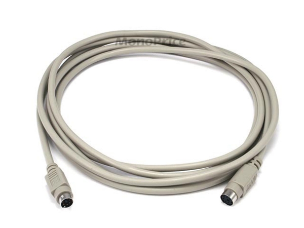 Monoprice 95 10 ft. PS-2 MDIN-6 Male to Female Extension Cable