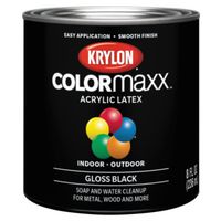 Krylon 7373582 0.5 Pint Black Gloss Paint