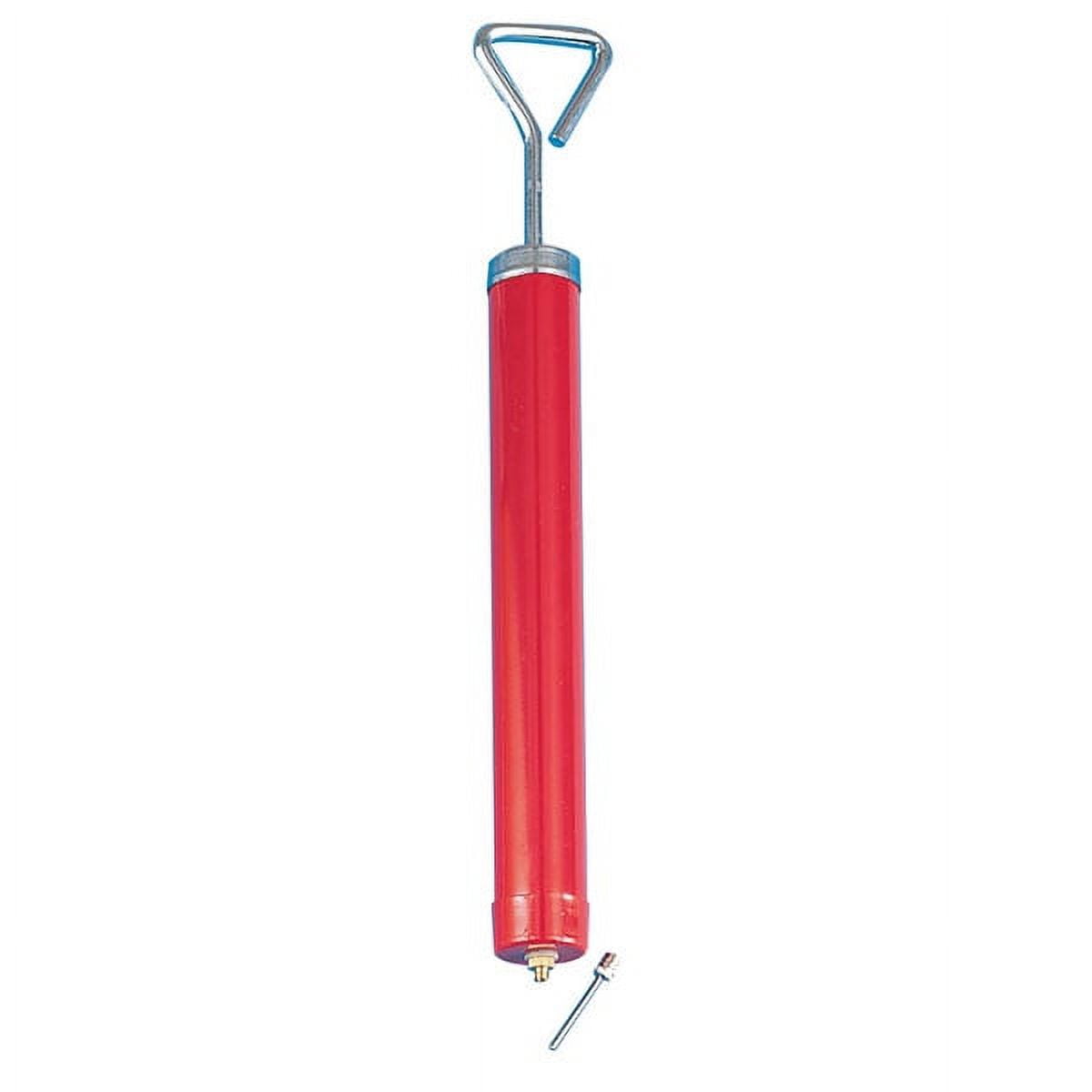 Champion Sports 13003 10 in.Hand Pump Includes 1 Flating Needle, Red Steel