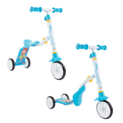 Olympian Athlete 2-in-1 Convertible Scooter&#44; Blue & White