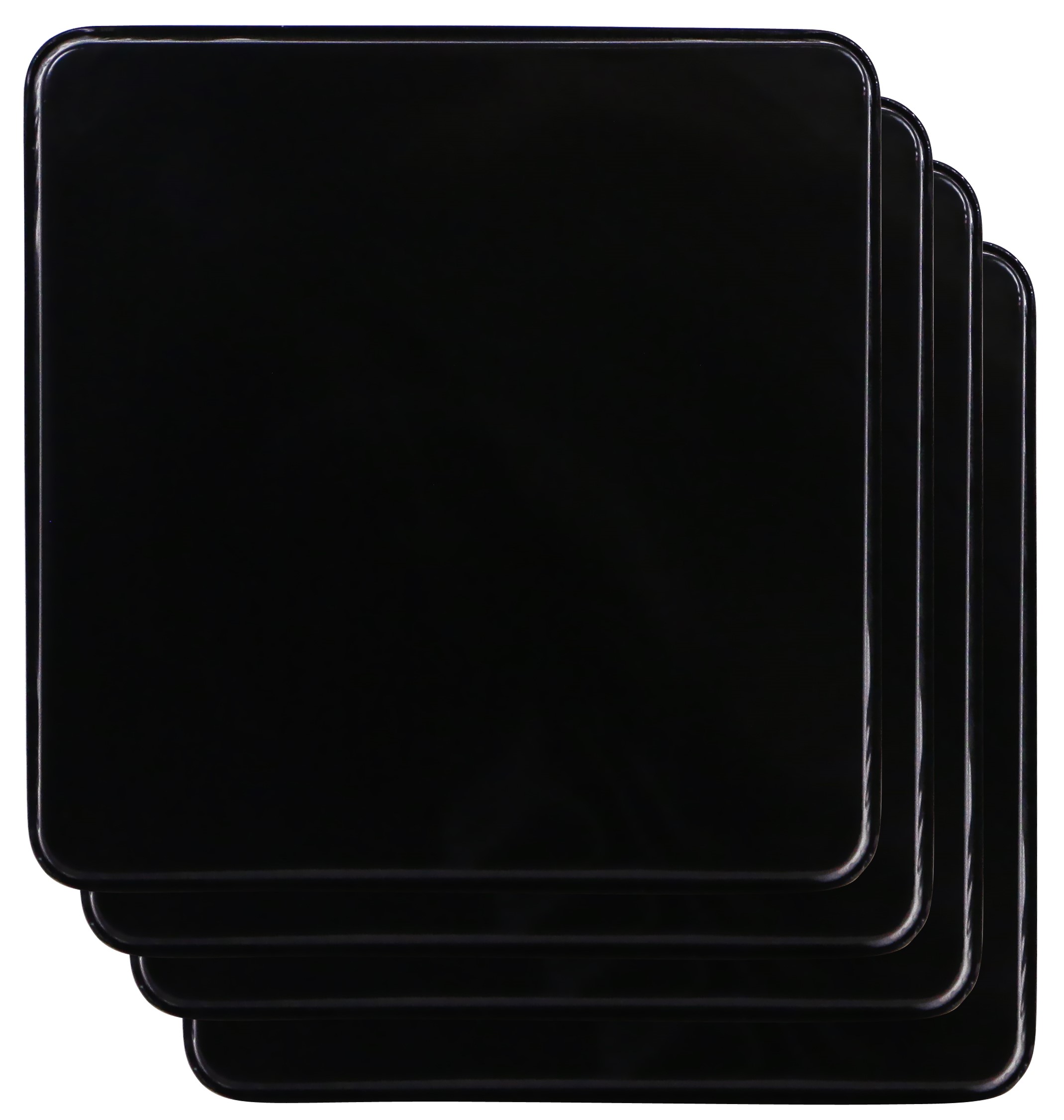 Tangletown Fine Art Reston Lloyd  Gas Tin Burner Cover Set 4  Black