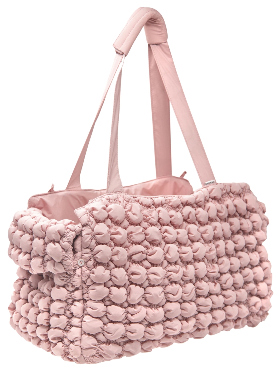 PetPurifiers Bubble Vogue Ultra-Plush Fashion Designer Pet Carrier&#44; Pink - One Size