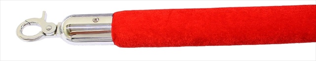 Captain Cold 96 in. Velour Rope with Mirror Closable Hook - Red