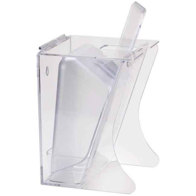 Cal Mil 792 64 oz Polycarbonate Freestanding Ice Scoop Holder - Clear